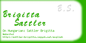 brigitta sattler business card